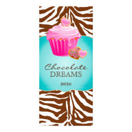 Bakkerij Roze chocolade Bruin Reclamekaart