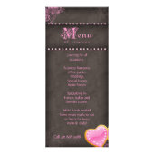 Bakkerij Roze chocolade Bruin Reclamekaart (Achterkant)