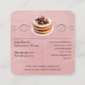 Bakkerij | Roze Visitekaartje (Achterkant)