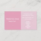 Bakkerij Roze Visitekaartjes (Achterkant)