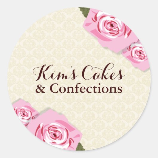 Bakkerij Rozen Stickers (Voorkant)