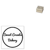 Bakkerij rubberen stempel met handgeschreven typog (Gestempeld)