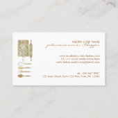 Bakkerij Rustic Floral Visitekaartje (Achterkant)