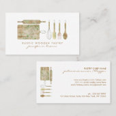 Bakkerij Rustic Floral Visitekaartje (Voorkant / Achterkant)