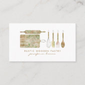 Bakkerij Rustic Floral Visitekaartje (Voorkant)