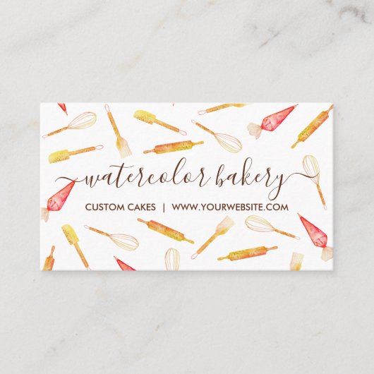 Bakkerij Rustic Pastry Sinaasappel Visitekaartje (Voorkant)