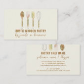 Bakkerij Rustieke taart decoratie Ivoor Visitekaartje (Voorkant / Achterkant)