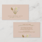 Bakkerij Rustische "spoon" whisky Visitekaartje (Voorkant / Achterkant)