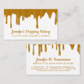 Bakkerij Schaak Abstract inktschild Visitekaartje (Voorkant / Achterkant)