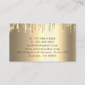 Bakkerij Schaak Glitter Drift Platinum Gold Visitekaartje (Achterkant)