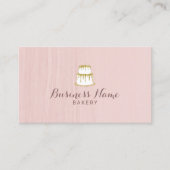 Bakkerij Schaak Goud Dekken Blush Roze Visitekaartje (Voorkant)
