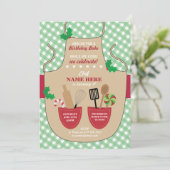 Bakkerij Schort Verjaardagsfeest Meisjes Kerst Kaart (Staand voorkant)