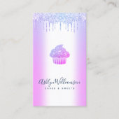 Bakkerij Schuddergebak Paarse glitterschijven Visitekaartje (Voorkant)