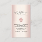 Bakkerij Schuddergebak Roos Gold Glitter Dries Visitekaartje (Achterkant)