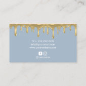 Bakkerij Schuif Goud Dusty Blue Visitekaartje (Achterkant)