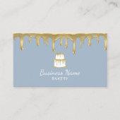 Bakkerij Schuif Goud Dusty Blue Visitekaartje (Voorkant)