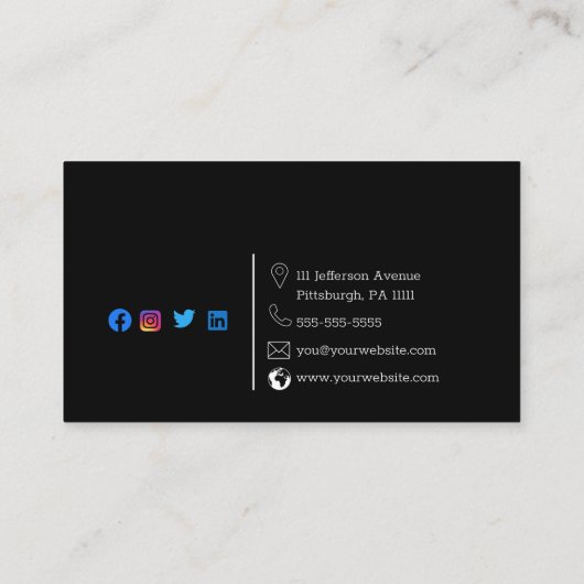 Bakkerij Shop Visitekaartje (Achterkant)