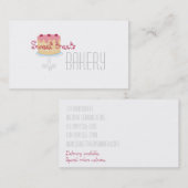 Bakkerij-Sjabloon Visitekaartje (Voorkant / Achterkant)