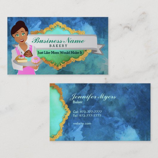 Bakkerij slogans visitekaartjes (Voorkant / Achterkant)