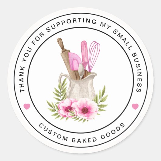 Bakkerij Small Business Sticker (Voorkant)