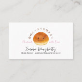 Bakkerij Smile Brood Schattige Kawaii Waterverf Ru Visitekaartje (Voorkant)
