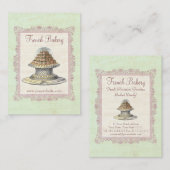 Bakkerij, Snoep, Elegant Vintage Visitekaartje (Voorkant / Achterkant)