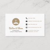 Bakkerij Social Media Icons Visitekaartje (Voorkant)