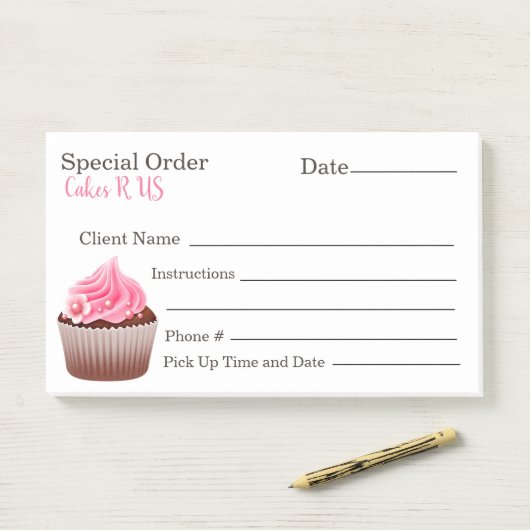 Bakkerij - Speciale bestelbon Post-it® Notes (Op bureau)