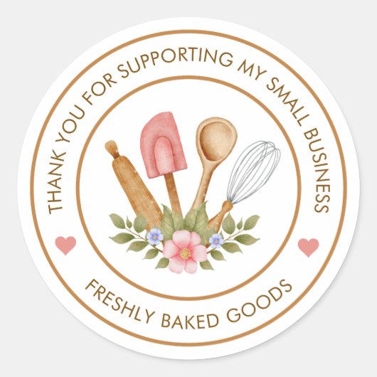 Bakkerij Sticker Bedankt (Voorkant)