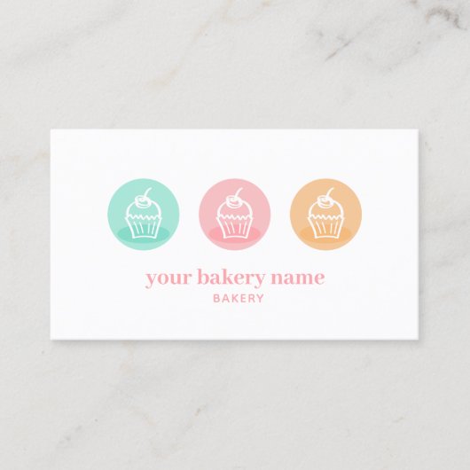 Bakkerij Sweet Cupcake Visitekaartje (Voorkant)