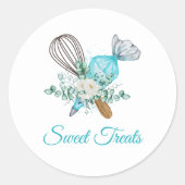 Bakkerij Sweet Ronde Sticker (Voorkant)