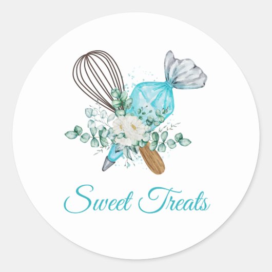 Bakkerij Sweet Ronde Sticker (Voorkant)
