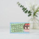 Bakkerij, taart, schilderwerk visitekaartje (Staand voorkant)