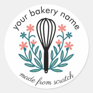 Bakkerij Taartchef Stickers Retro Bakken Label