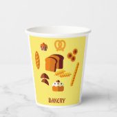 Bakkerij Thema Brood gebak en snoep Papieren Bekers (Voorkant)