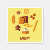 Bakkerij Thema Brood gebak en snoep Servet (Voorkant)