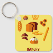 Bakkerij Thema Brood gebak en snoep Sleutelhanger (Voorkant)