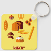 Bakkerij Thema Brood gebak en snoep Sleutelhanger (Achterkant)