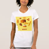 Bakkerij Thema Brood gebak en snoep T-shirt (Voorkant)
