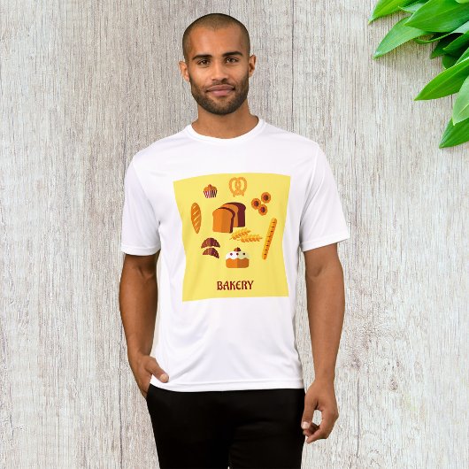 Bakkerij Thema Brood gebak en snoep T-shirt