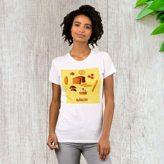 Bakkerij Thema Brood gebak en snoep T-shirt