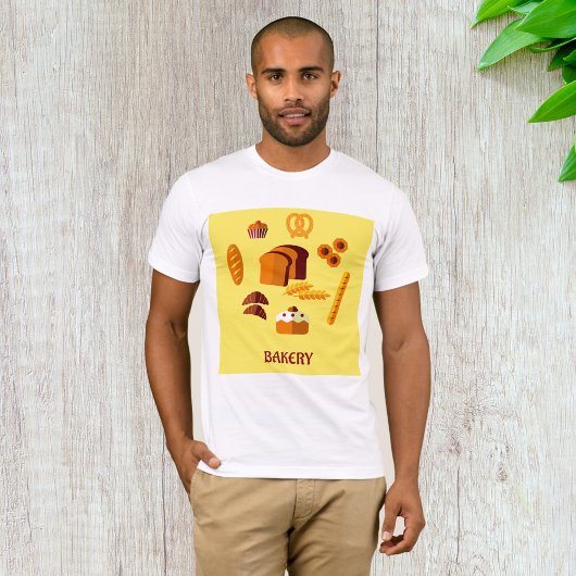 Bakkerij Thema Brood gebak en snoep T-shirt