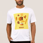 Bakkerij Thema Brood gebak en snoep T-shirt (Voorkant)