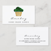 Bakkerij Thuis Made Cakes Logo Muffin Chicano Gree Visitekaartje (Voorkant / Achterkant)