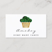 Bakkerij Thuis Made Cakes Logo Muffin Chicano Gree Visitekaartje (Voorkant)