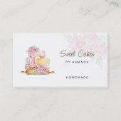 Bakkerij van zoete cakes visitekaartje (Voorkant)