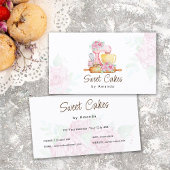 Bakkerij van zoete cakes visitekaartje