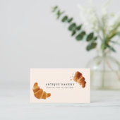 Bakkerij Verse Croissant Visitekaartje (Staand voorkant)