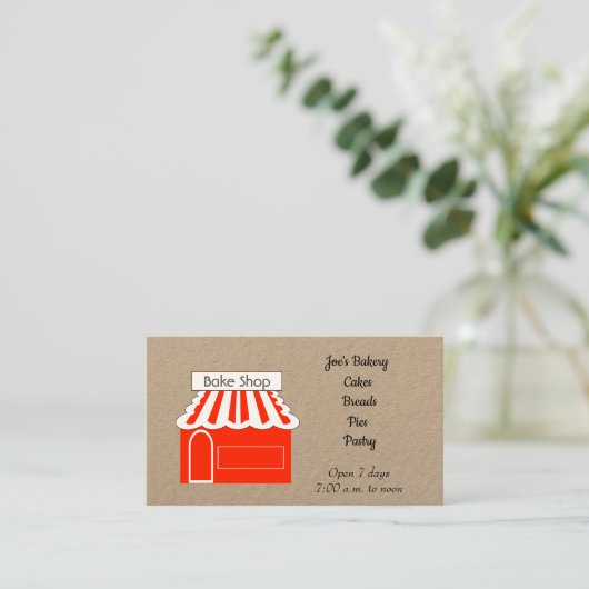 Bakkerij Visitekaartje (Staand voorkant)