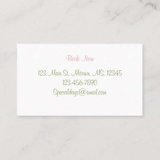 Bakkerij Visitekaartje (Achterkant)